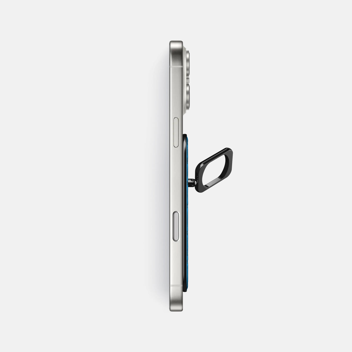MagSafe Ring For iPhone 17 Pro Max In Porosus Crocodile -3 | Blue-Lagoon-Black
