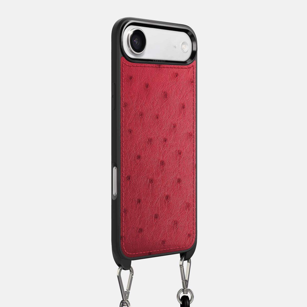 Crossbody Sport Case For iPhone 17 Air In Ostrich -2 | Red