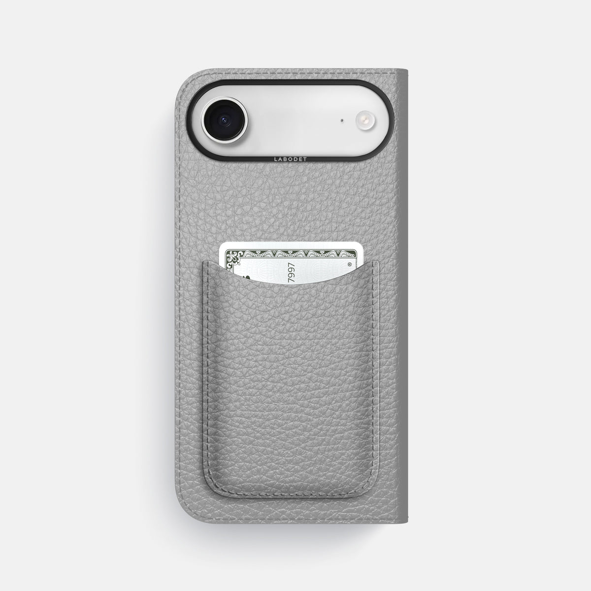 Folio Case with Card For iPhone 17 Air In Calf -3 | Nuage-Black