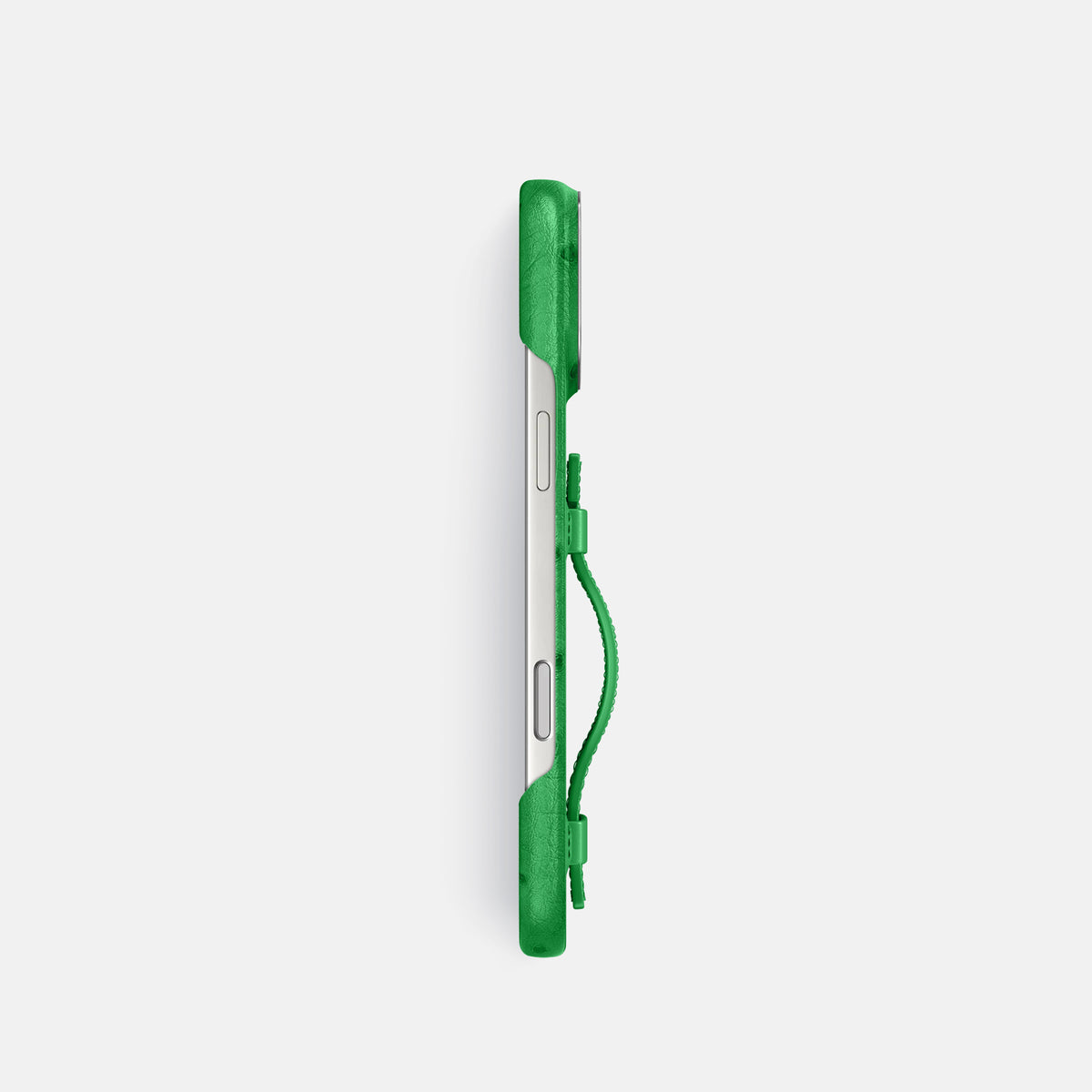 Handle Case For iPhone 17 Pro In Ostrich -3 | Kentucky-Green-Steel