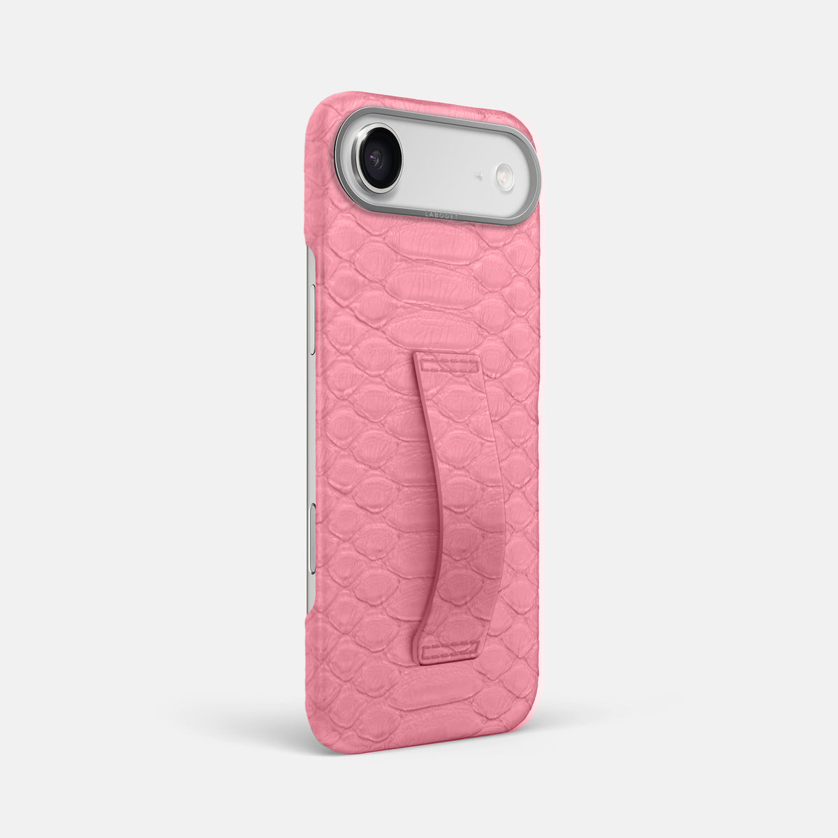 Finger Case For iPhone 17 Air In Python -2 | Pink-Steel