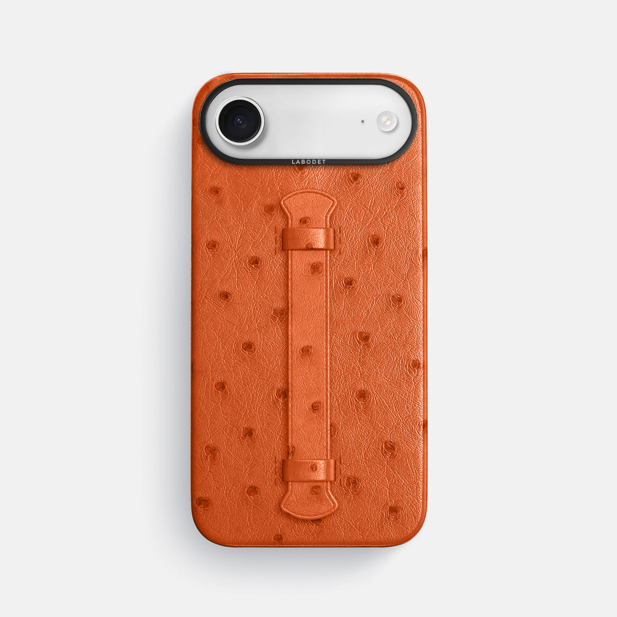 Center Handle For iPhone 17 Air In Ostrich -1 | Orange-Black