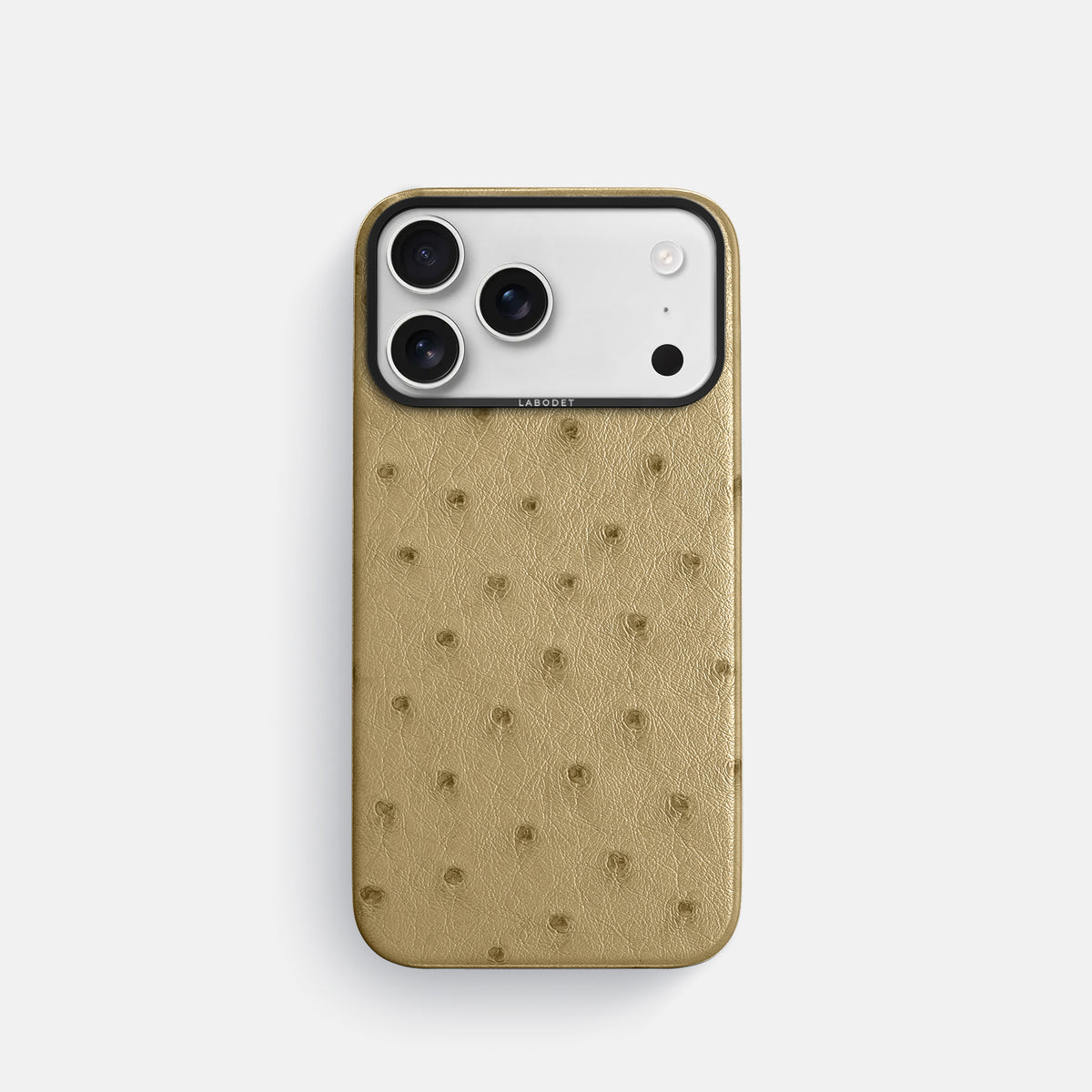 Classic Case For iPhone 17 Pro In Ostrich -1 | Desert-Sand-Black