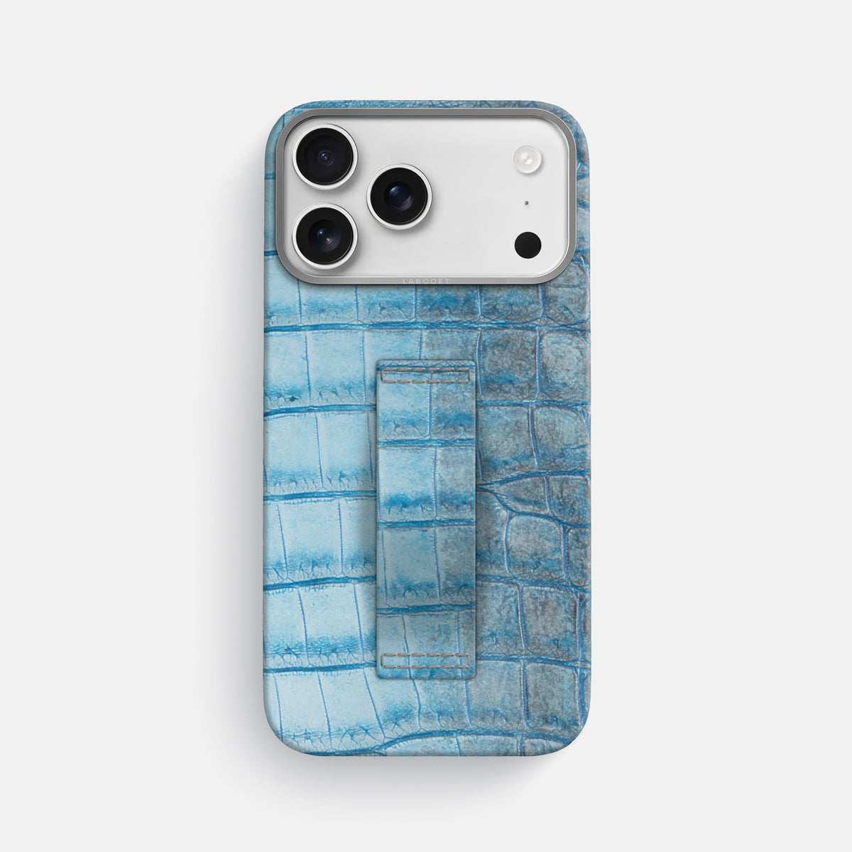 Finger Case For iPhone 17 Pro Max In Himalayan Crocodile -1 | Ice-Blue-Steel