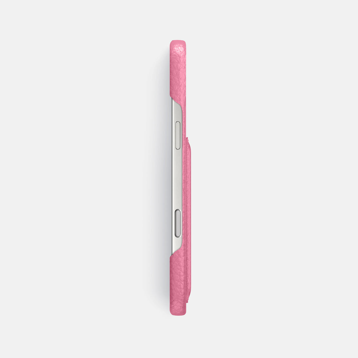 Slim Card Case For iPhone 17 Pro Max In Calf -3 | Pink
