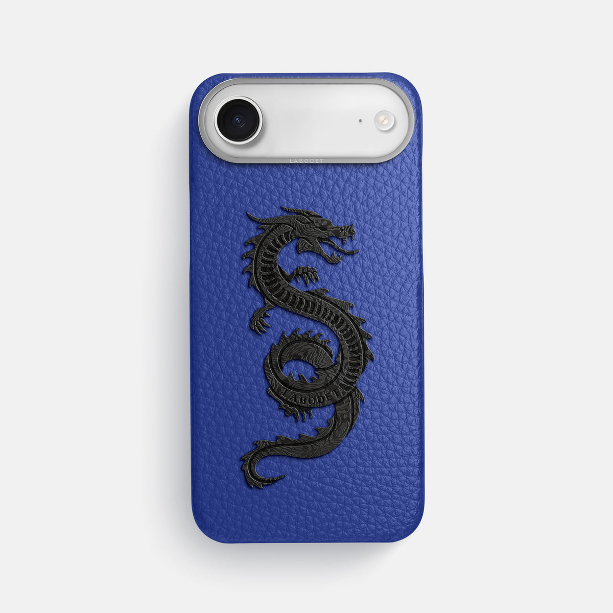 Classic Case With Carbon Dragon For iPhone 17 Air In Calf -1 | Royal-Blue-Steel