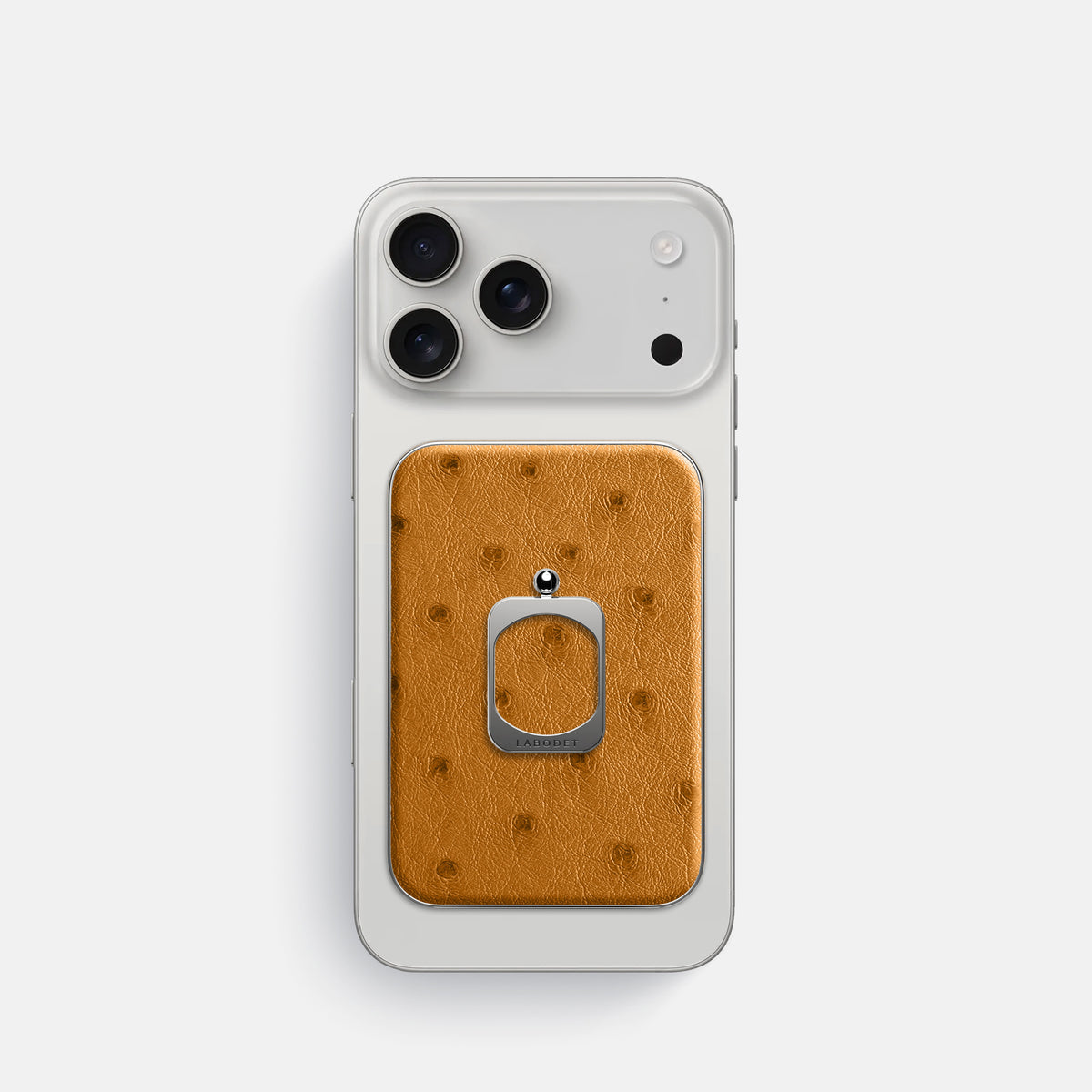 MagSafe Ring For iPhone 17 Pro In Ostrich -2 | Chestnut-Steel