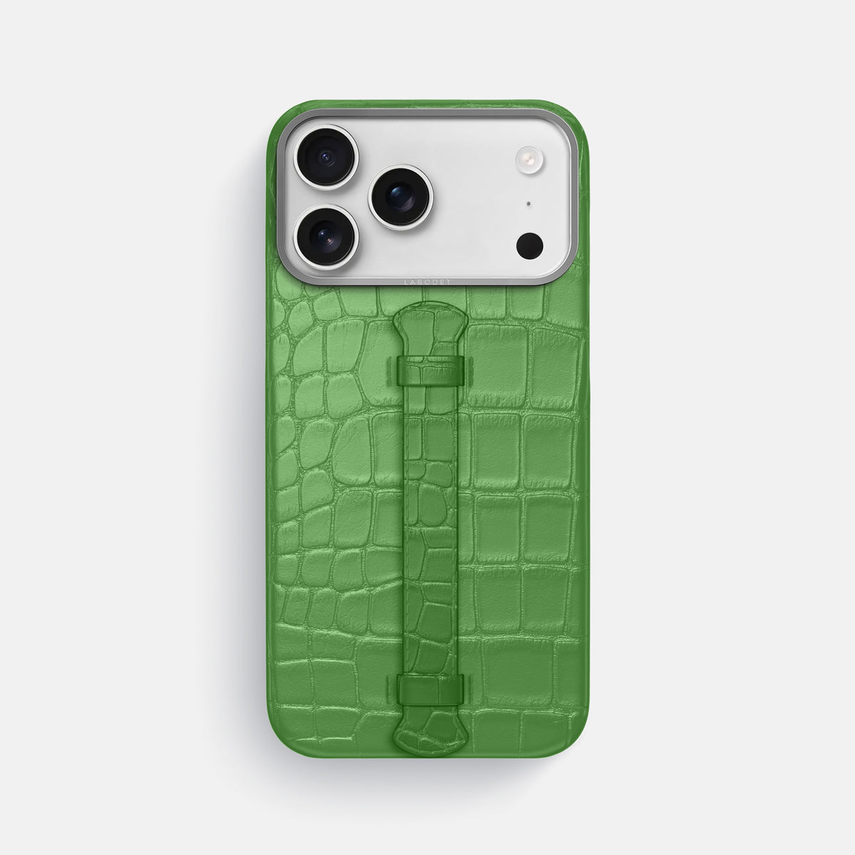 Center Handle For iPhone 17 Pro Max In Alligator -1 | Apple-Green-Steel