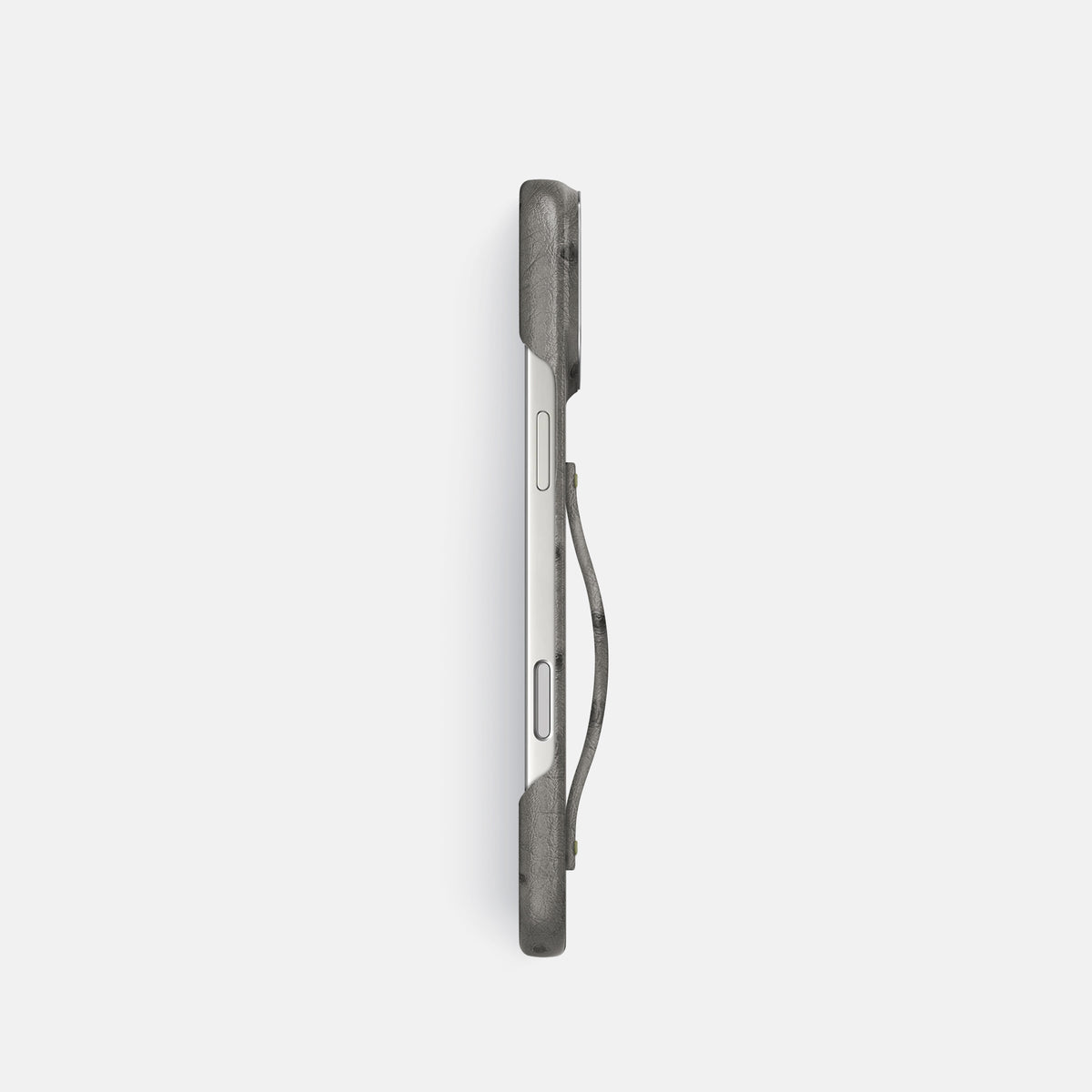 Finger Case For iPhone 17 Pro In Ostrich -3 | Grey-Steel