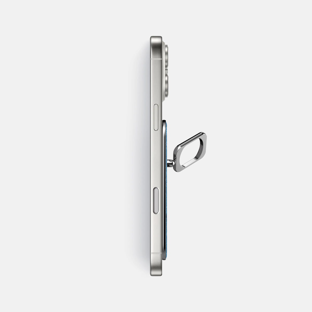 MagSafe Ring For iPhone 17 Pro Max In Ostrich -3 | Blue-Jeans-Steel