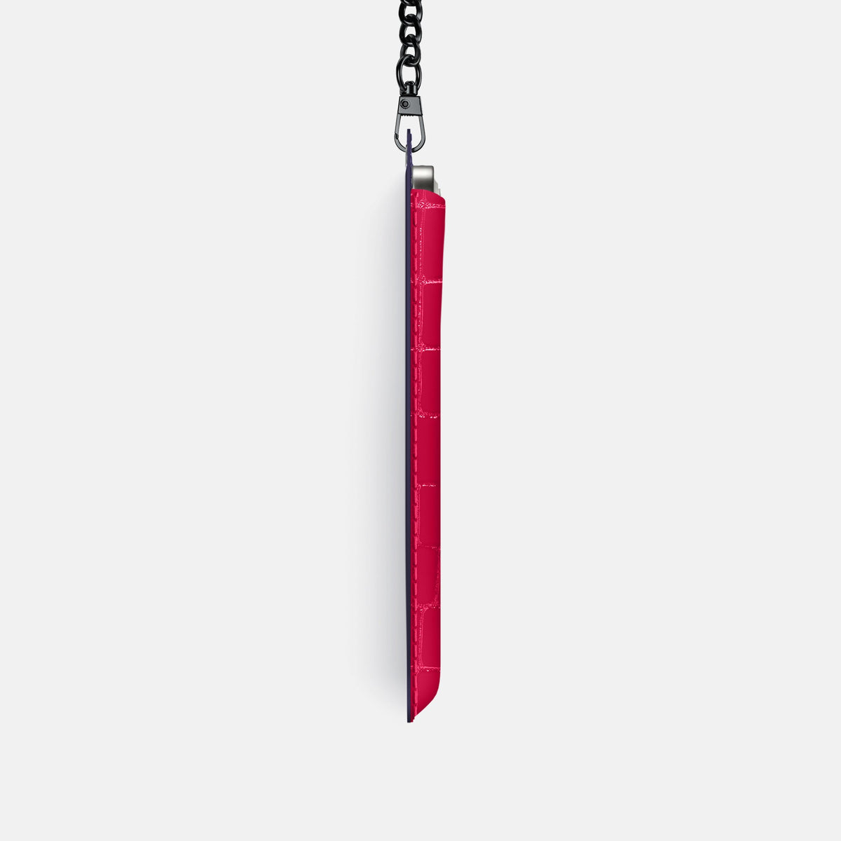 Crossbody Bag For iPhone 18 Pro In Shiny Alligator -4 | Pink-Panther-Black