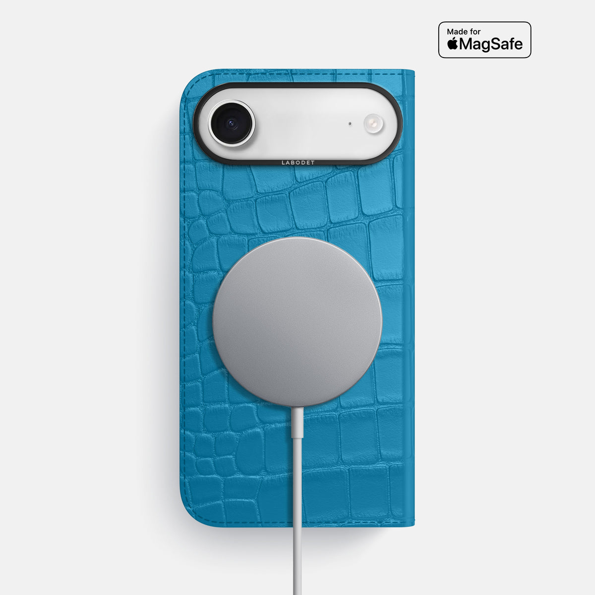 Folio Case For iPhone 17 Air In Alligator -3 | Curaçao-Blue-Steel