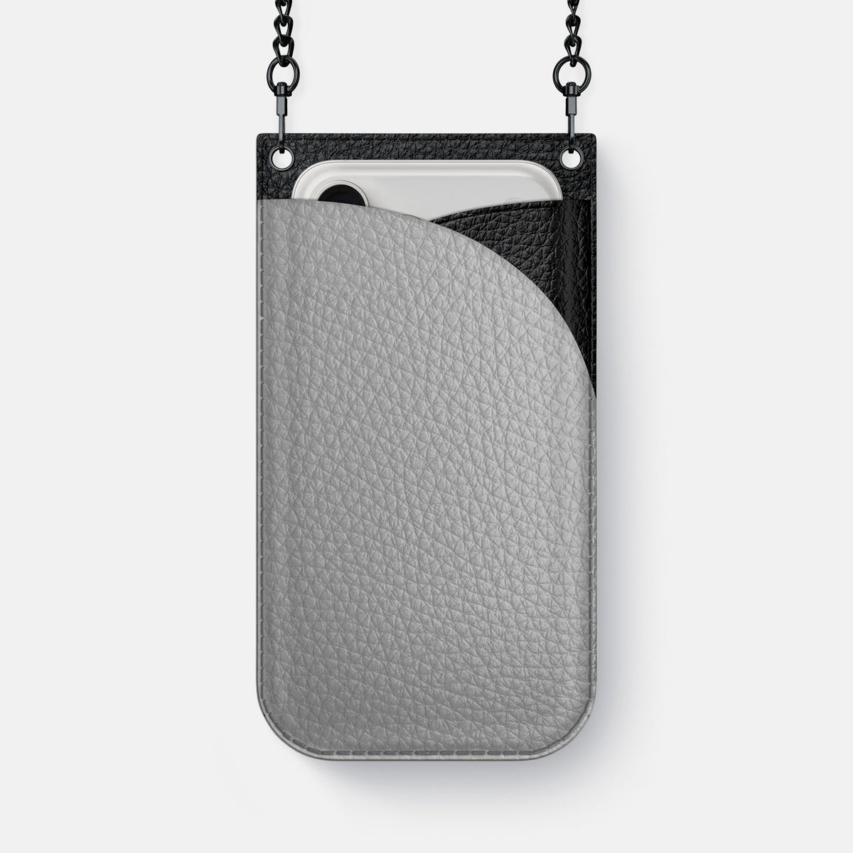 Crossbody Bag For iPhone 18 Pro Max In Calf -1 | Nuage-Black
