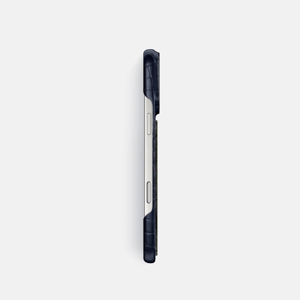 Classic Case With Carbon Dragon For iPhone 18 Pro In Alligator -3 | Navy-Blue-Black