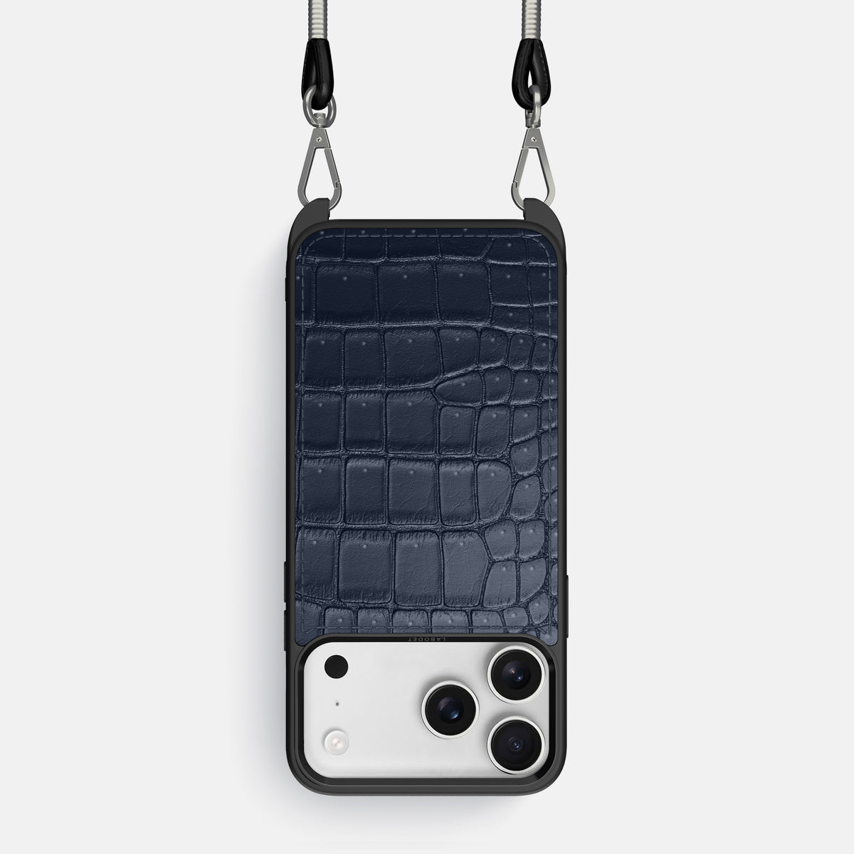 Crossbody Sport Case For iPhone 17 Pro In Porosus Crocodile -1 | Deep-Blue-Sea
