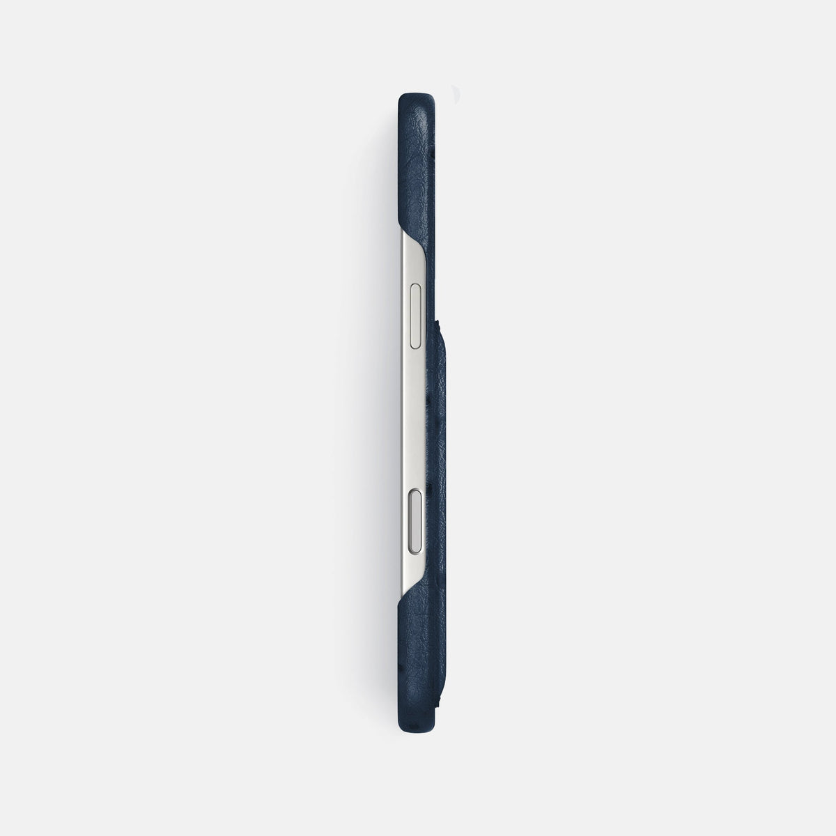 Slim Card Case For iPhone 18 Pro Max In Ostrich -3 | Navy-Blue
