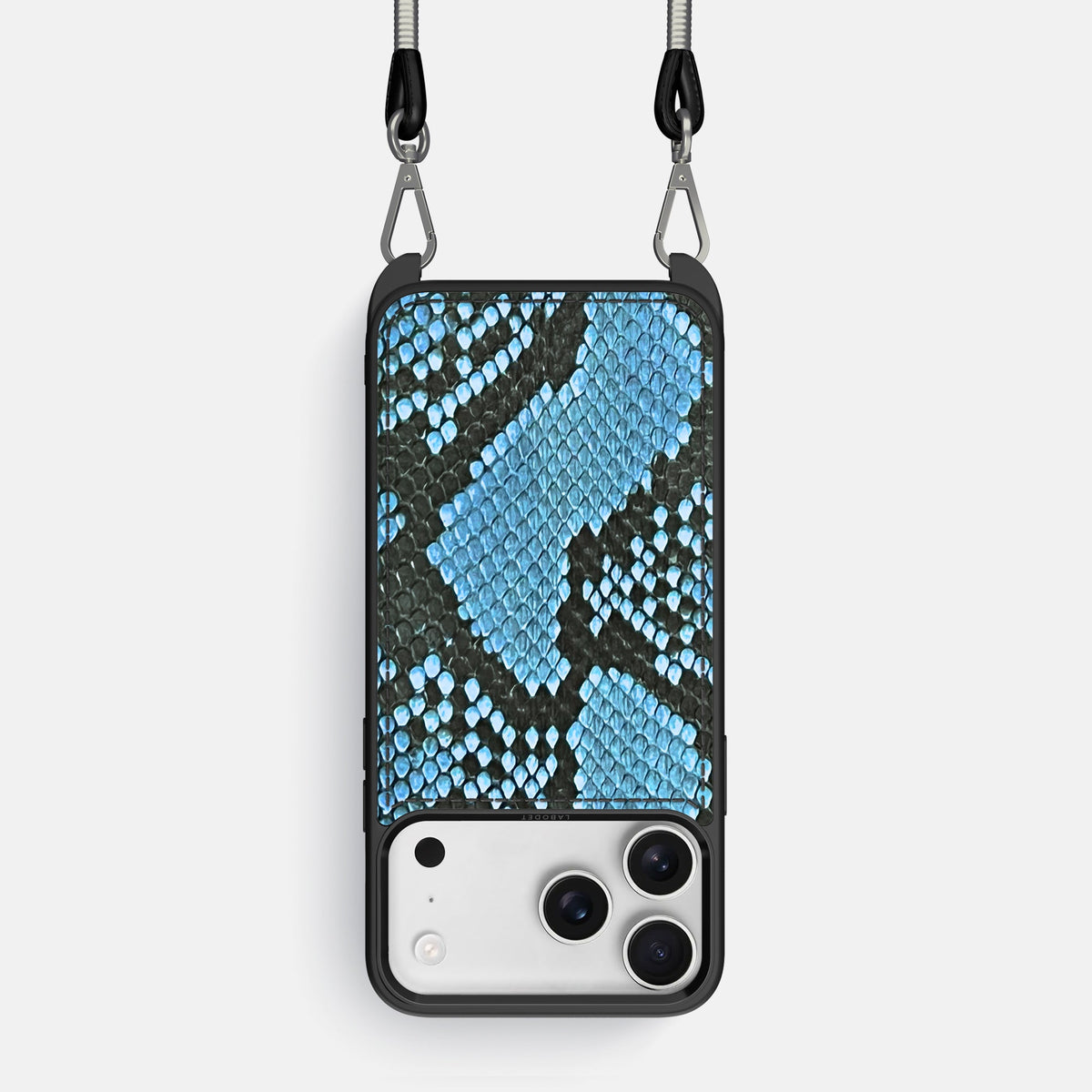 Crossbody Sport Case For iPhone 18 Pro In Deluxe Python -1 | Pacific-Blue