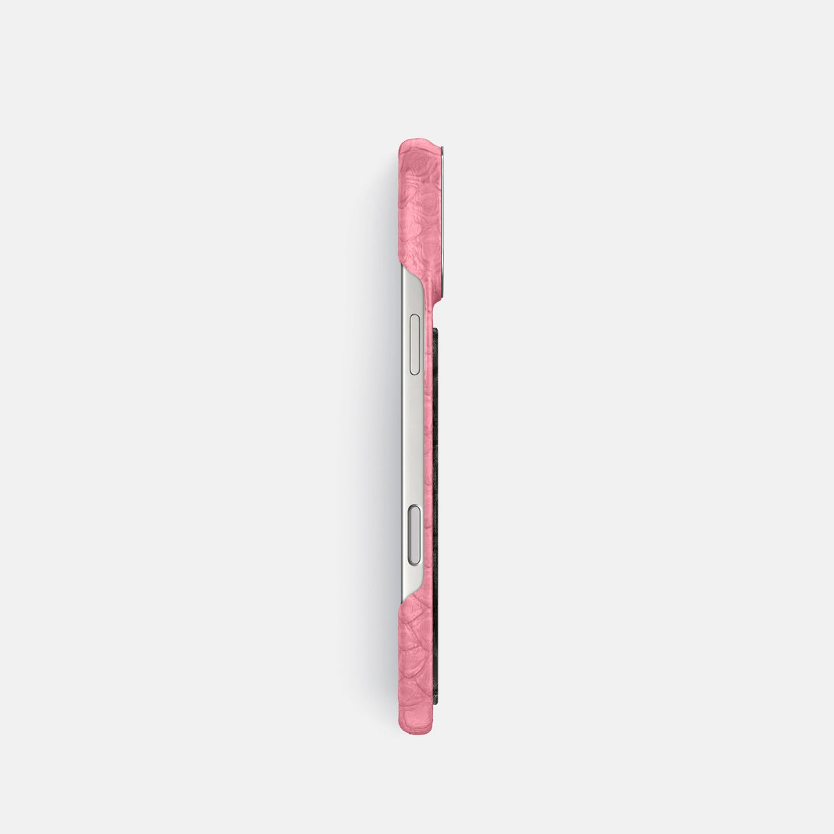 Classic Case With Carbon Dragon For iPhone 18 Pro In Python -3 | Pink-Steel