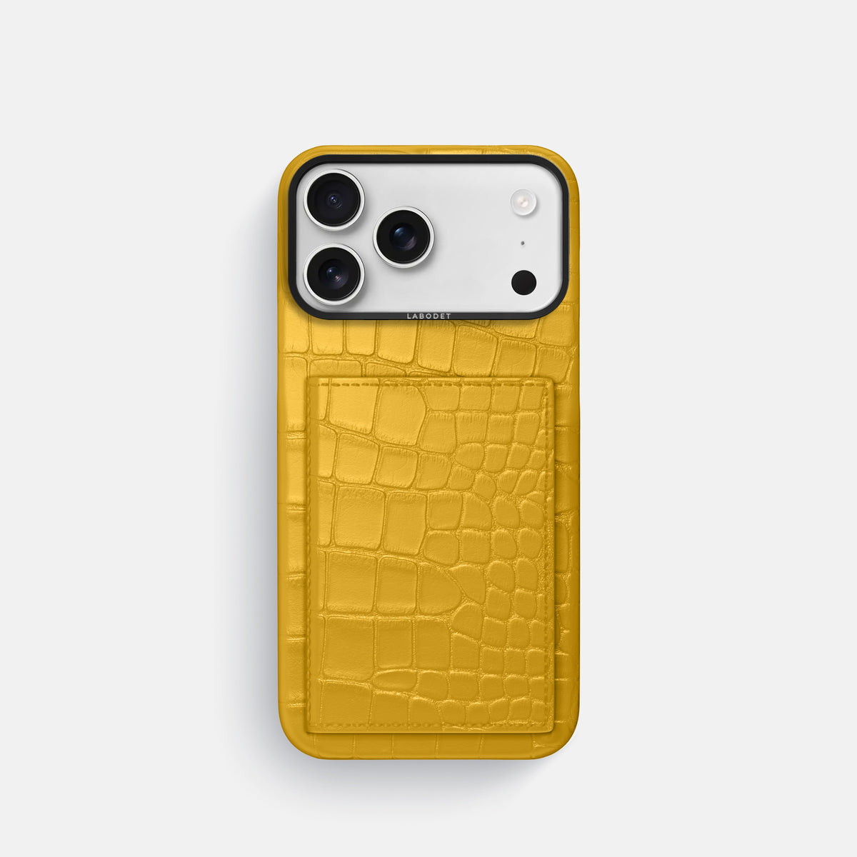 Bi-Fold Case For iPhone 17 Pro In Alligator -1 | Yellow-Black