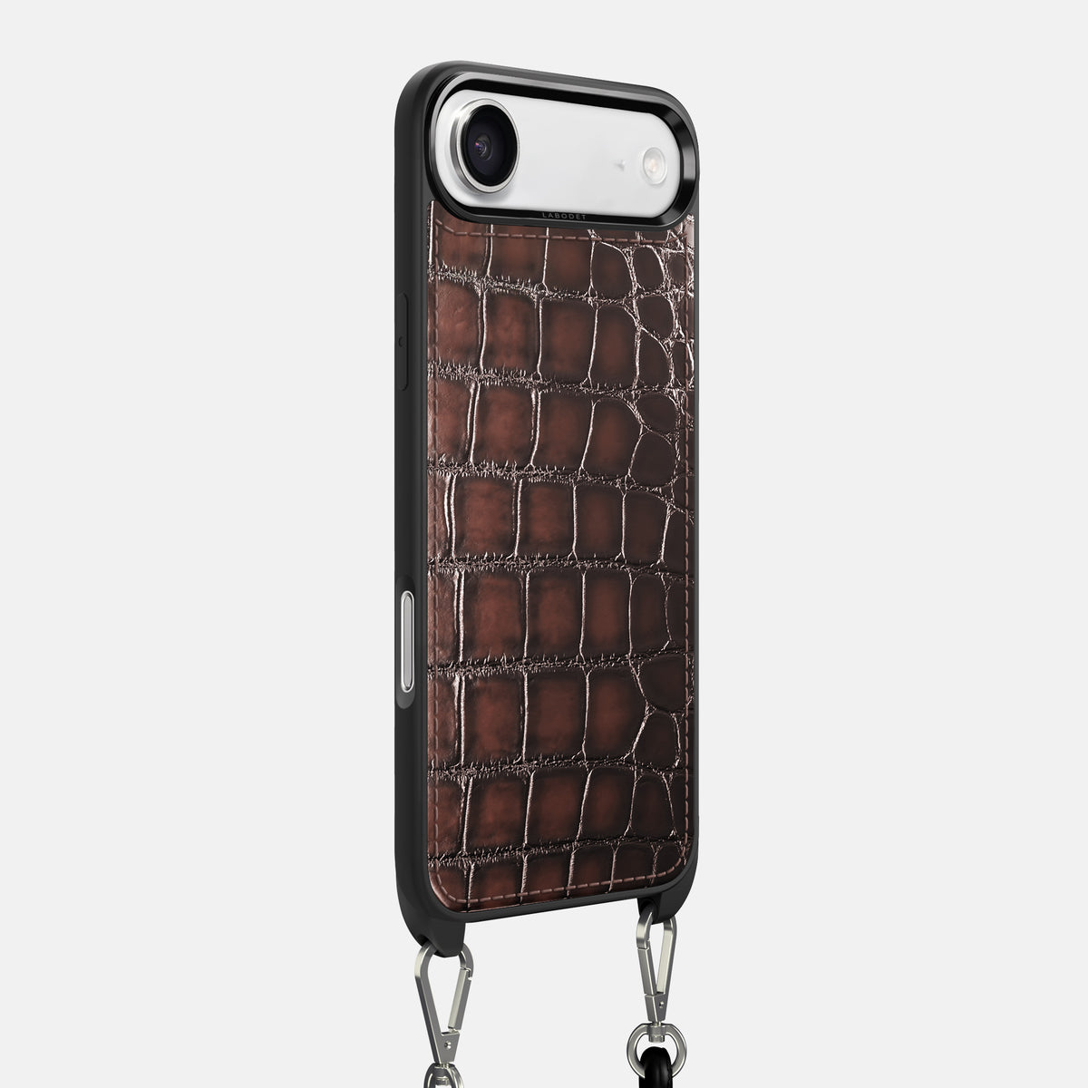 Crossbody Sport Case For iPhone 17 Air In Patina Alligator -2 | Havana-Brown