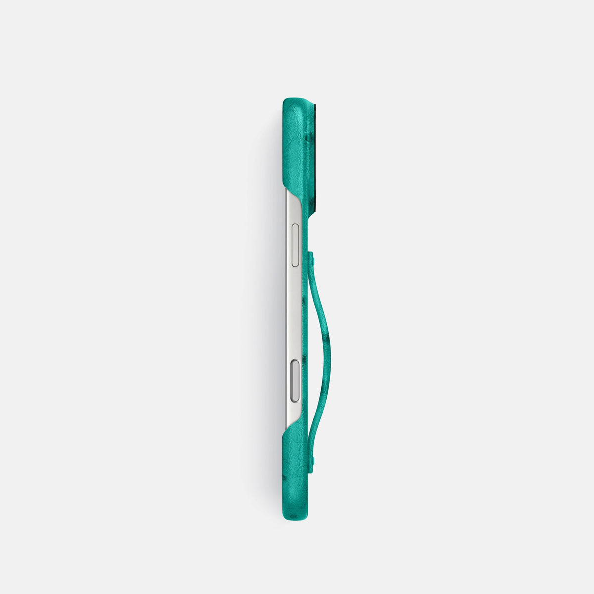 Finger Case For iPhone 18 Pro In Ostrich -3 | Turquoise-Black