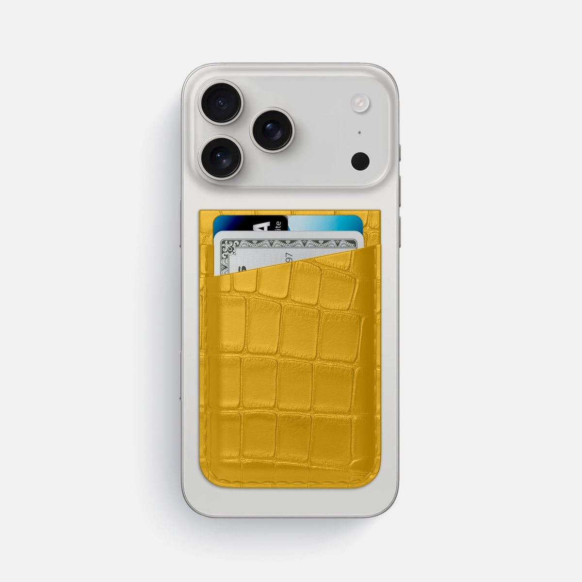 MagSafe Wallet For iPhone 18 Pro Max In Alligator -1 | Yellow