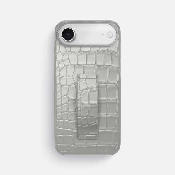 Finger Case For iPhone 17 Air In Metallic Alligator