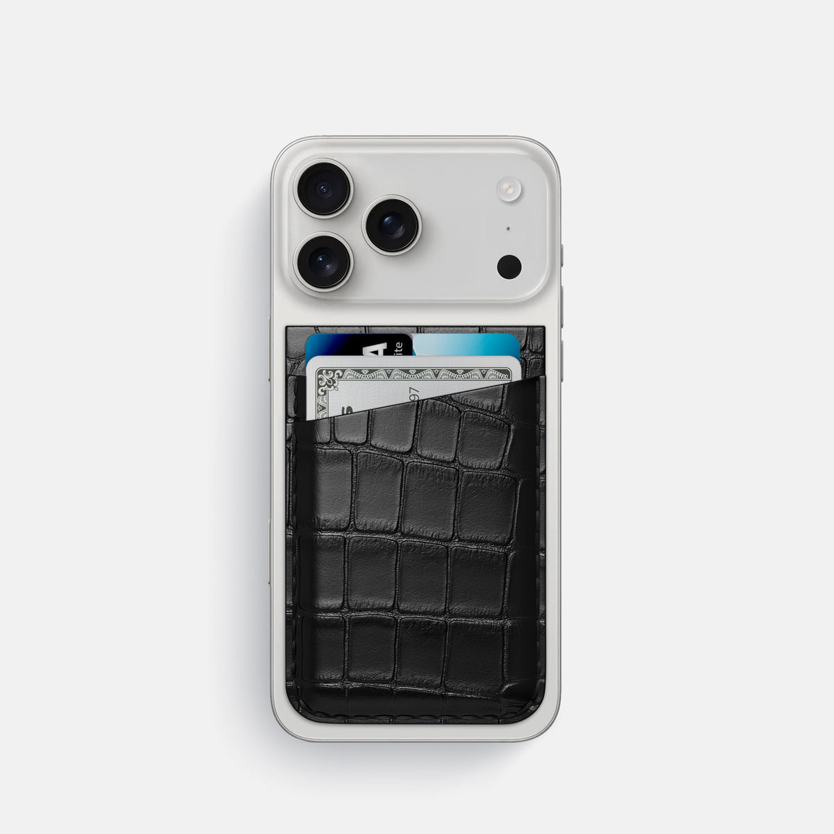 MagSafe Wallet For iPhone 18 Pro In Alligator -1 | Black