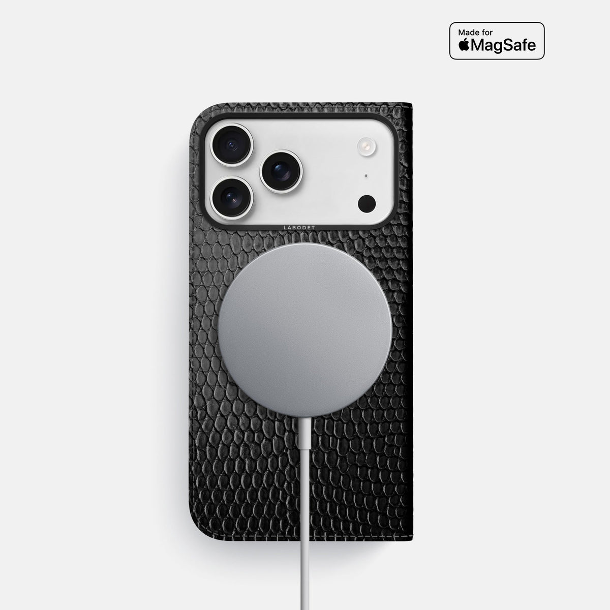 Folio Case For iPhone 18 Pro In Lizard -3 | Black-Black