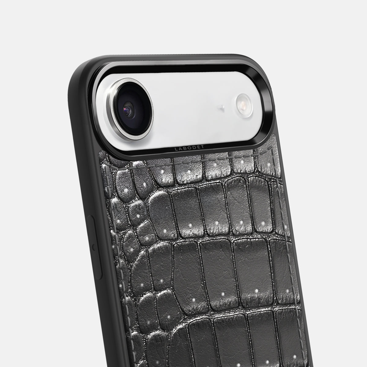 Sport Case For iPhone 17 Air In Porosus Crocodile -6 | Shiny-Black