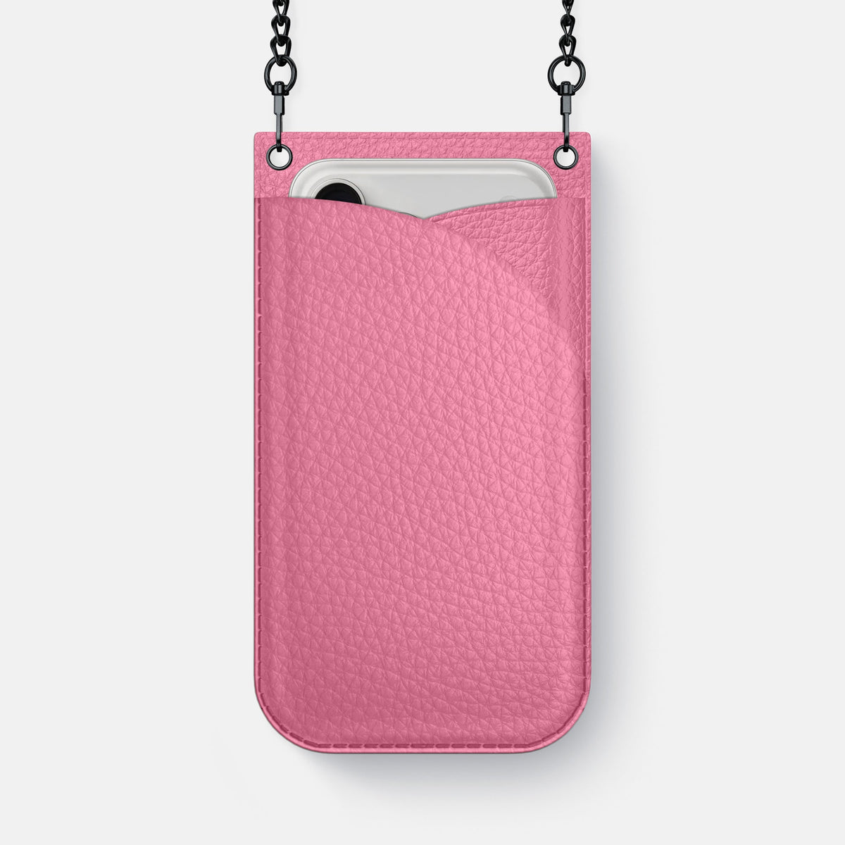 Crossbody Bag For iPhone 18 Pro Max In Calf -1 | Pink-Black