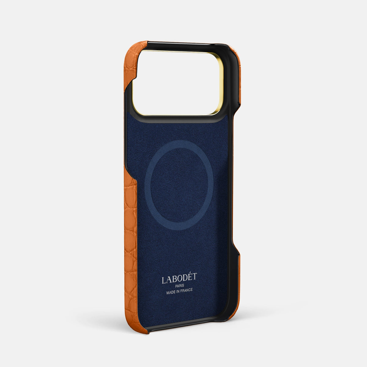 Classic Case For iPhone 18 Pro Max In Alligator -4 | Orange-Gold