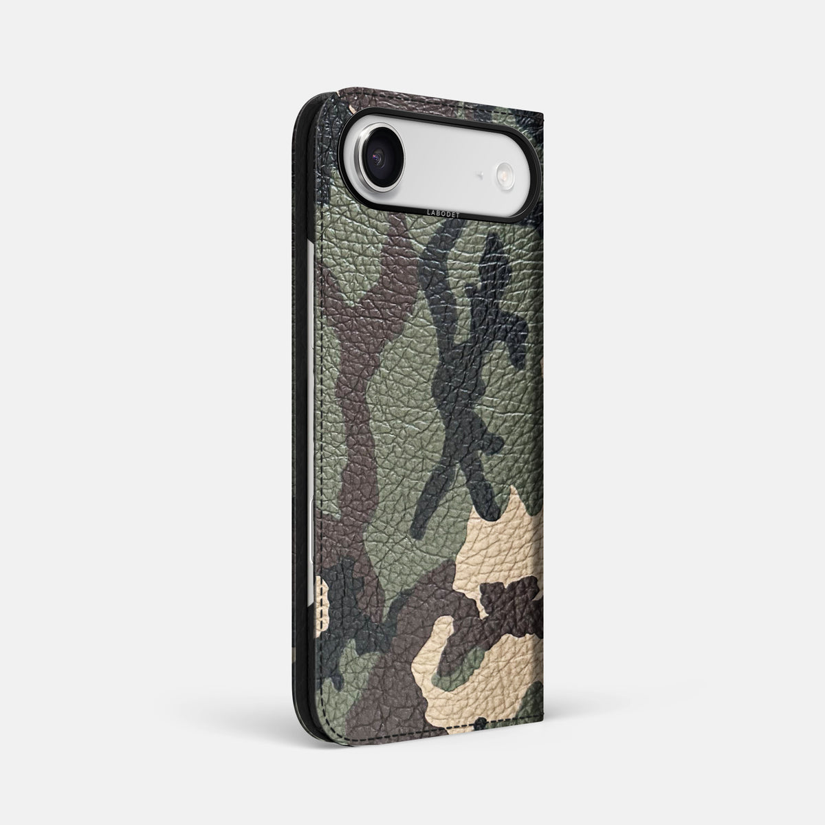 Folio Case For iPhone 17 Air In Calf -1 | Camouflage-Black