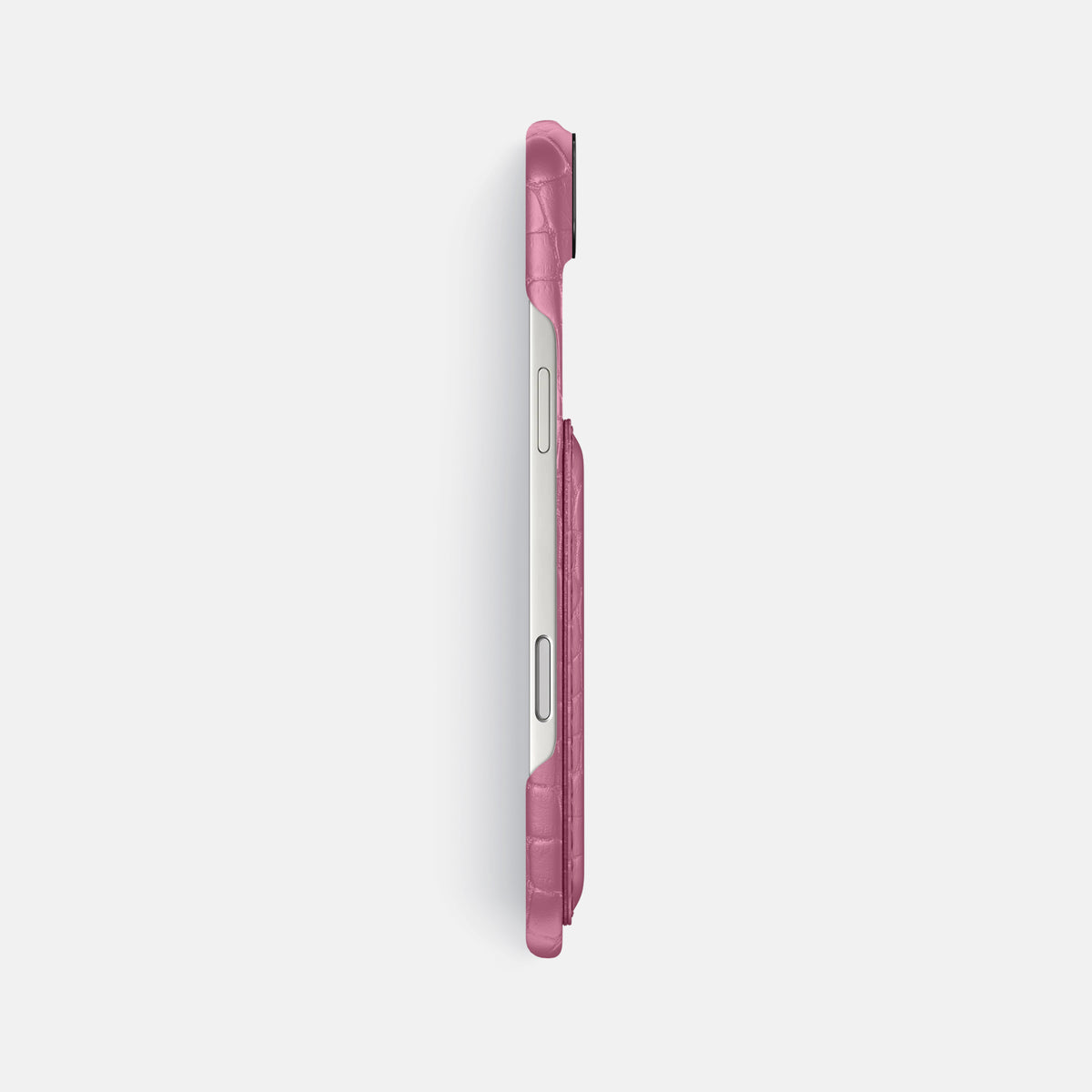 Double Card Case For iPhone 17 Air In Alligator -3 | Pink-Lagoon-Black
