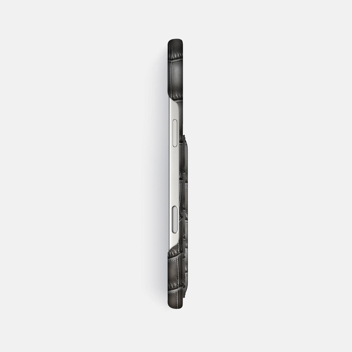 Slim Card Case For iPhone 18 Pro Max In Patina Alligator -3 | Grey