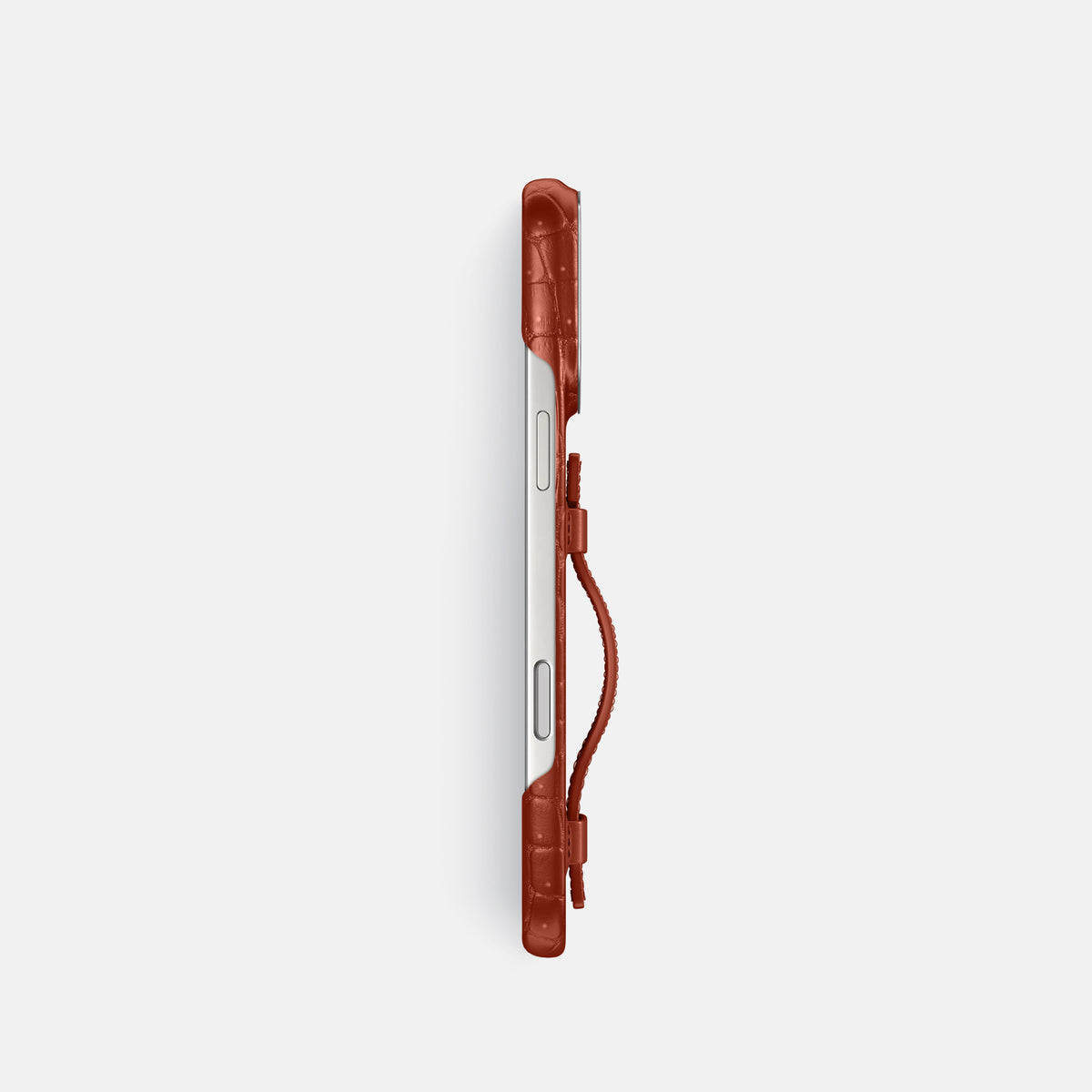Handle Case For iPhone 17 Pro In Porosus Crocodile -3 | Nuts-Steel