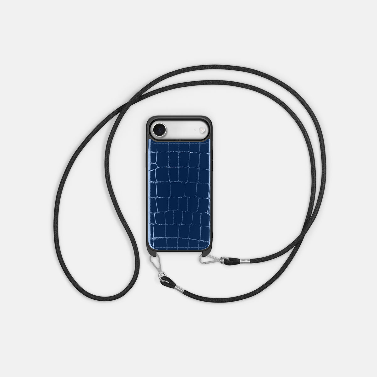 Crossbody Sport Case For iPhone 17 Air In Shiny Alligator -5 | Mediterranean