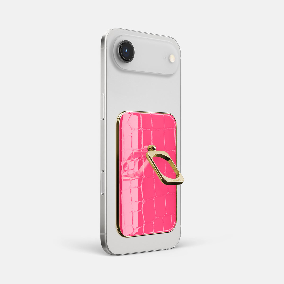 MagSafe Ring For iPhone 17 Air In Shiny Alligator -1 | Pink-Panther-Gold