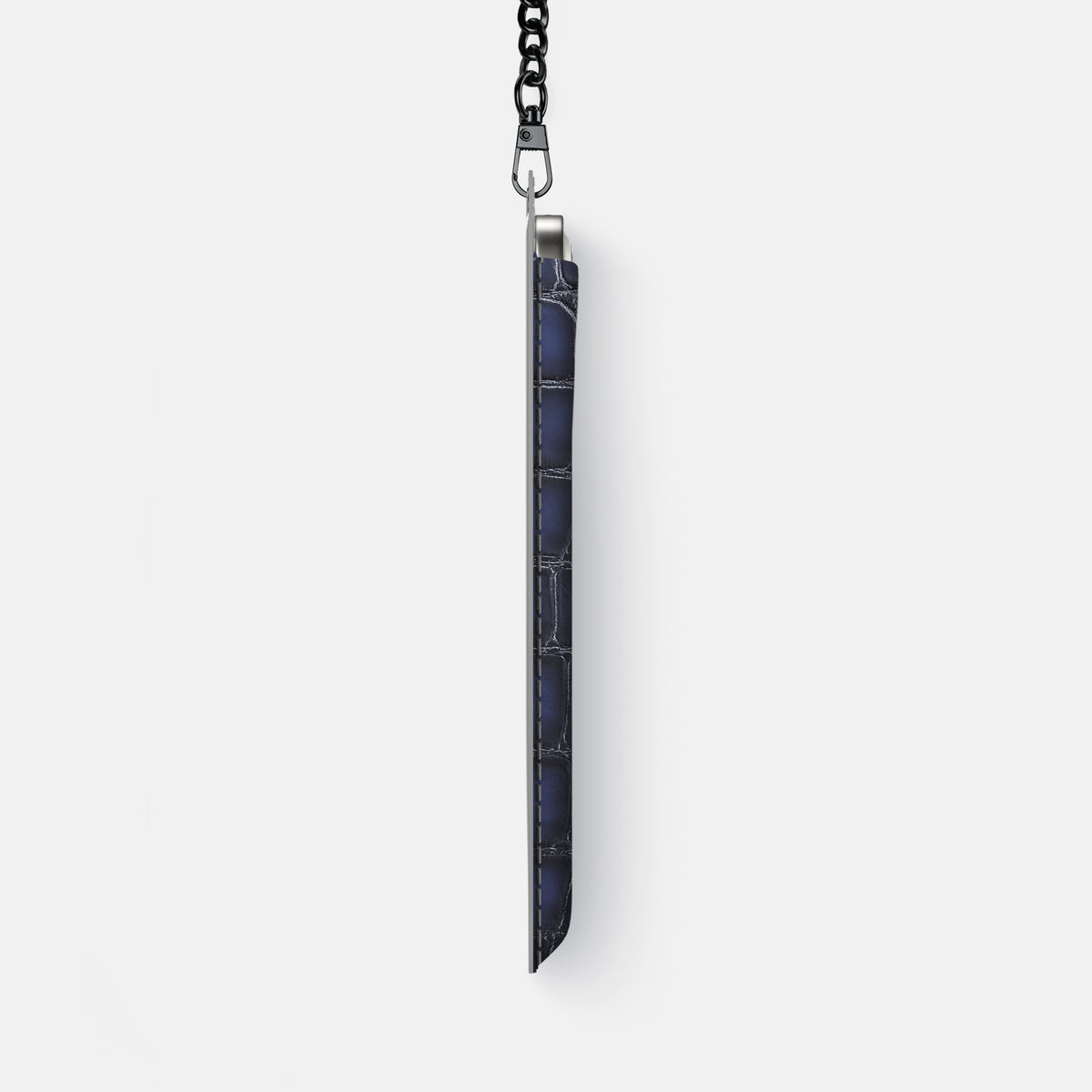 Crossbody Bag For iPhone 17 Pro Max In Patina Alligator -4 | Havana-Blue-Black