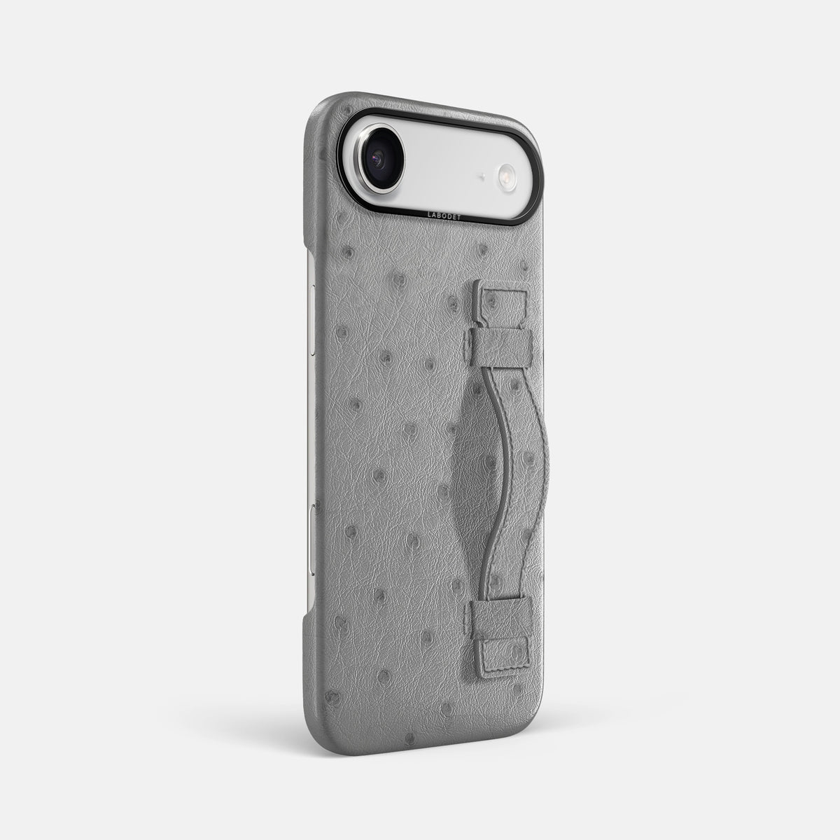 Handle Case For iPhone 17 Air In Ostrich -2 | Silver-Black