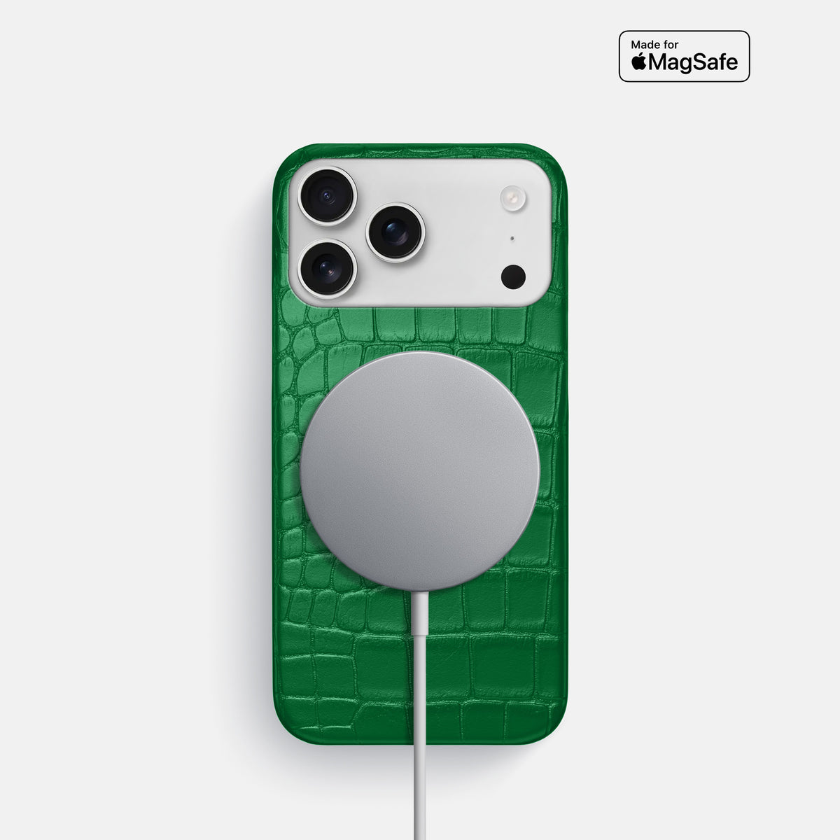Slim Case For iPhone 17 Pro In Alligator -5 | Forest-Green