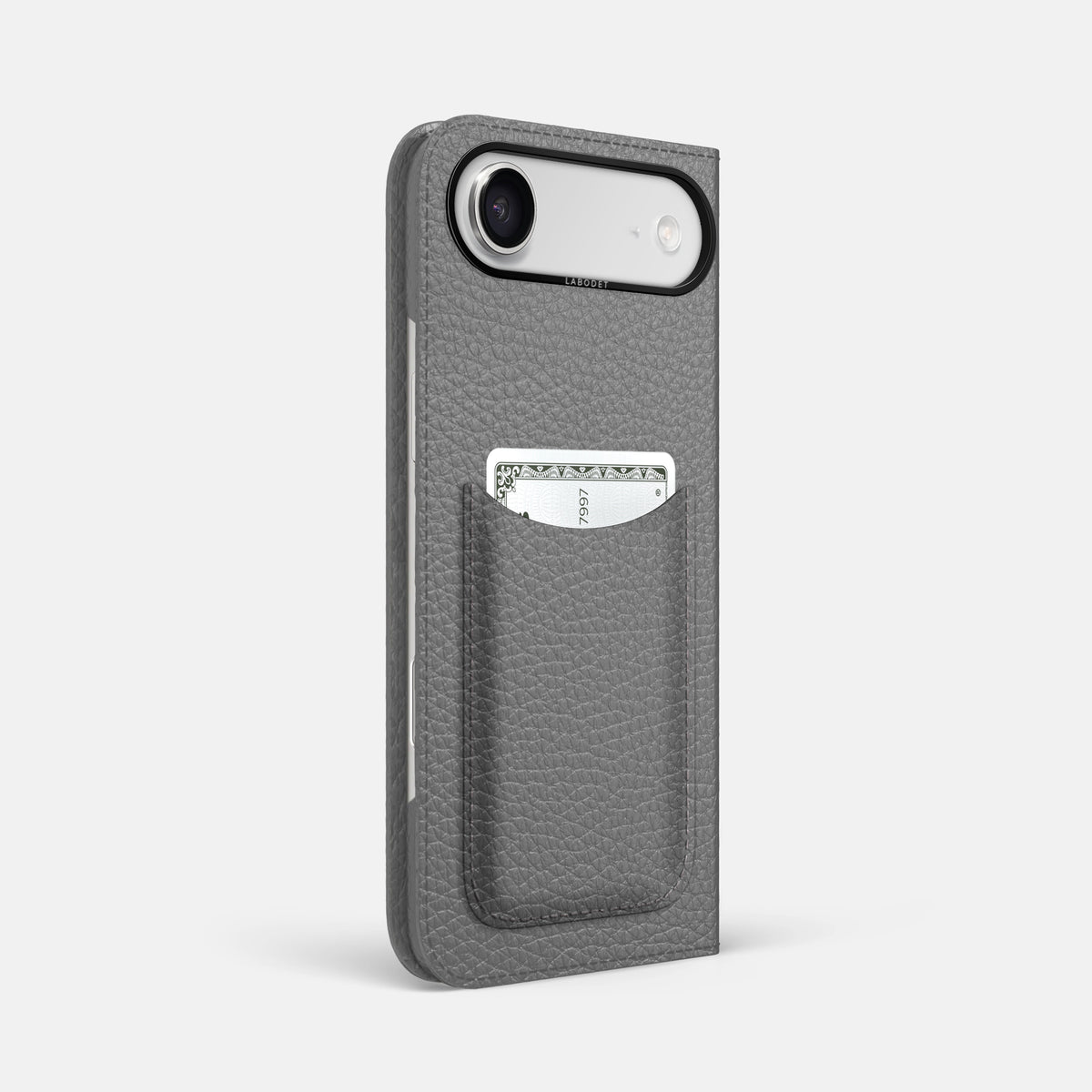 Folio Case with Card For iPhone 17 Air In Calf -1 | Souris-Black