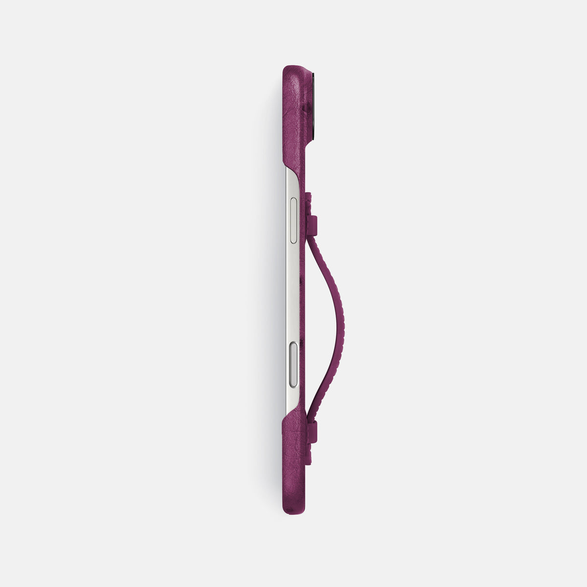 Center Handle For iPhone 17 Air In Ostrich -2 | Purple-Black