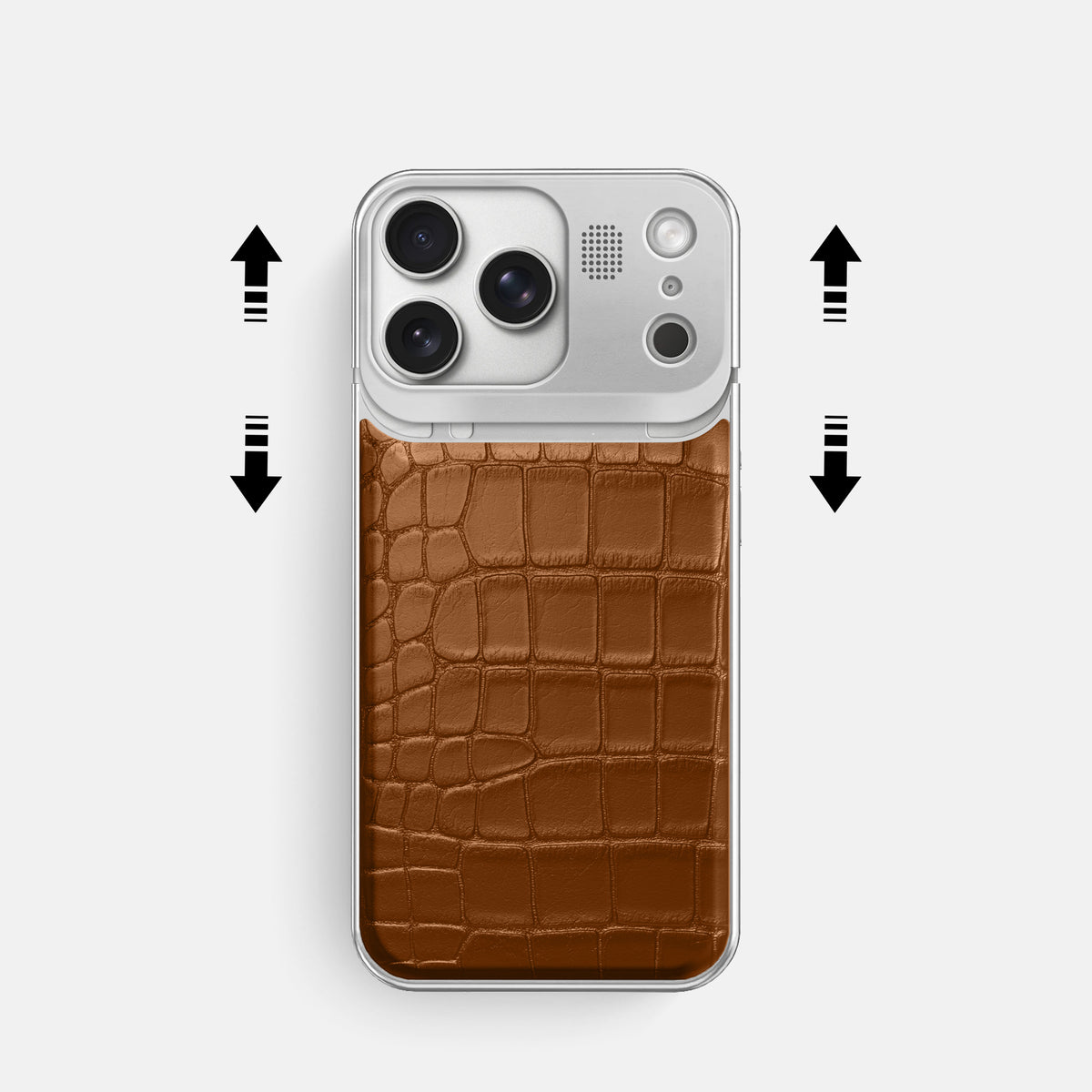 Metal Case For iPhone 17 Pro In Alligator -2 | Honey-Steel