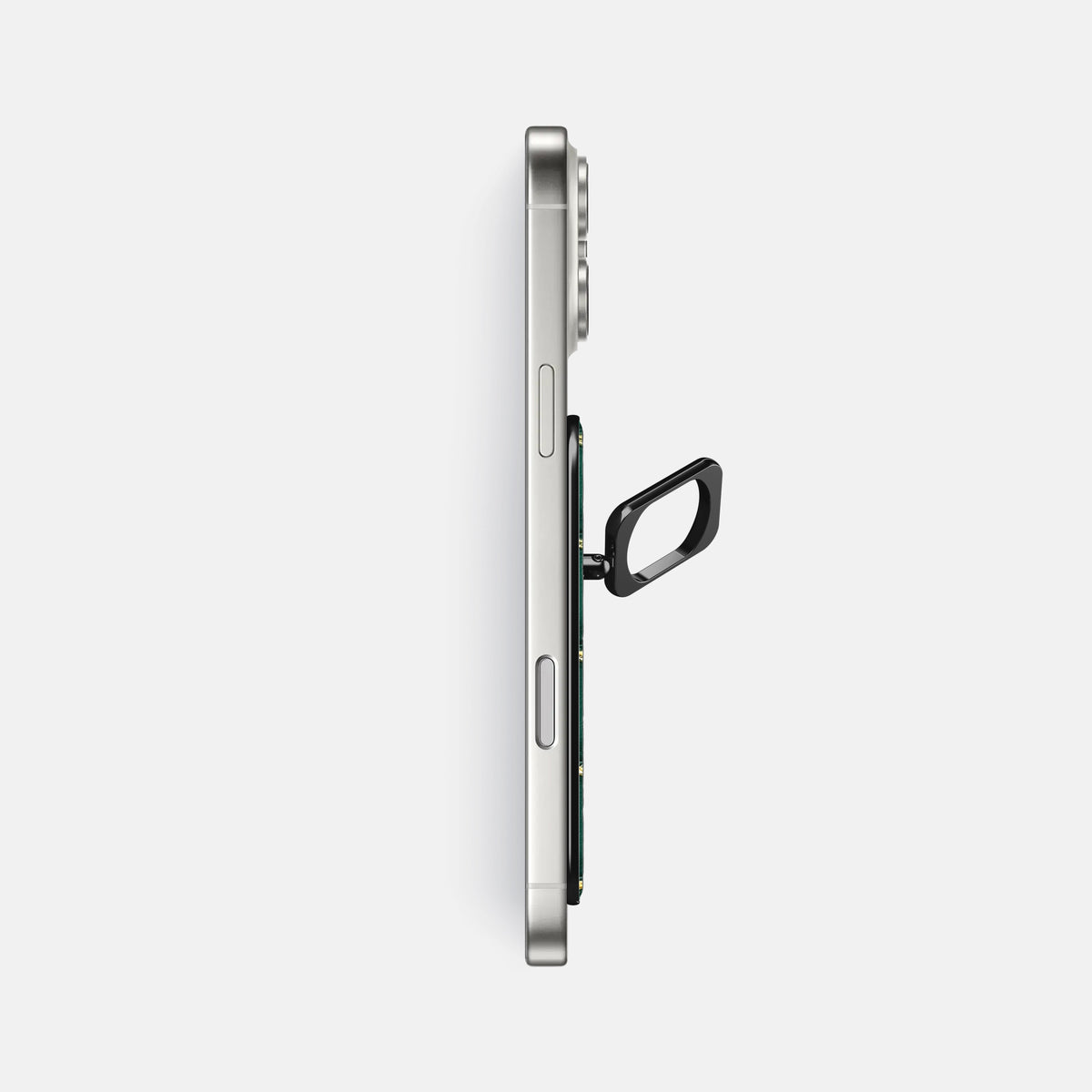 MagSafe Ring For iPhone 17 Pro Max In Patina Alligator -3 | Cambridge-Black