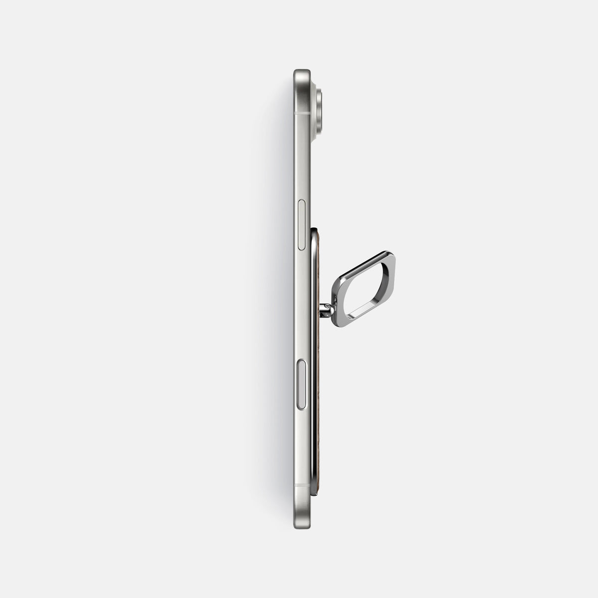 MagSafe Ring For iPhone 17 Air In Porosus Crocodile -3 | Fur-Brown-Steel