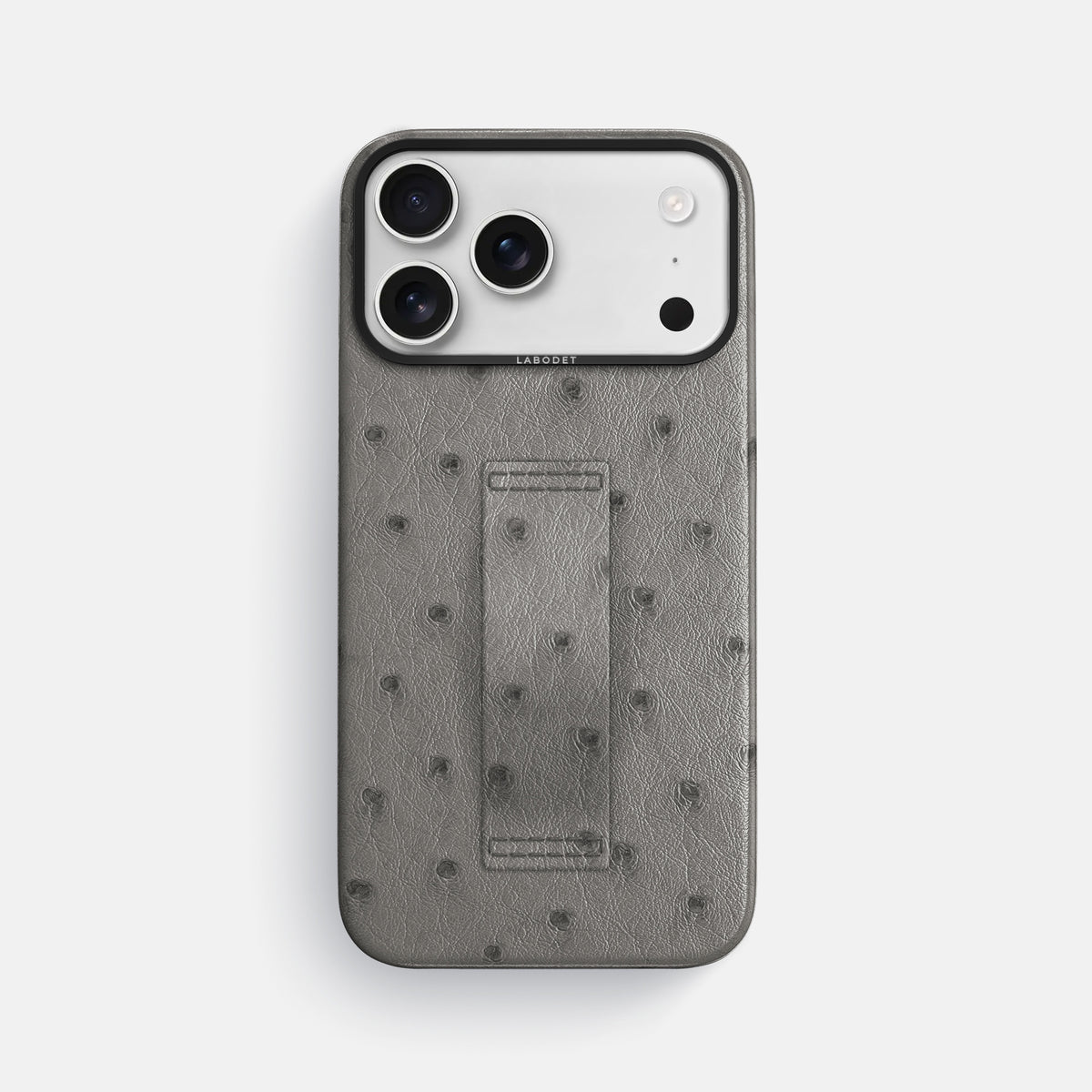 Finger Case For iPhone 17 Pro Max In Ostrich -1 | Grey-Black