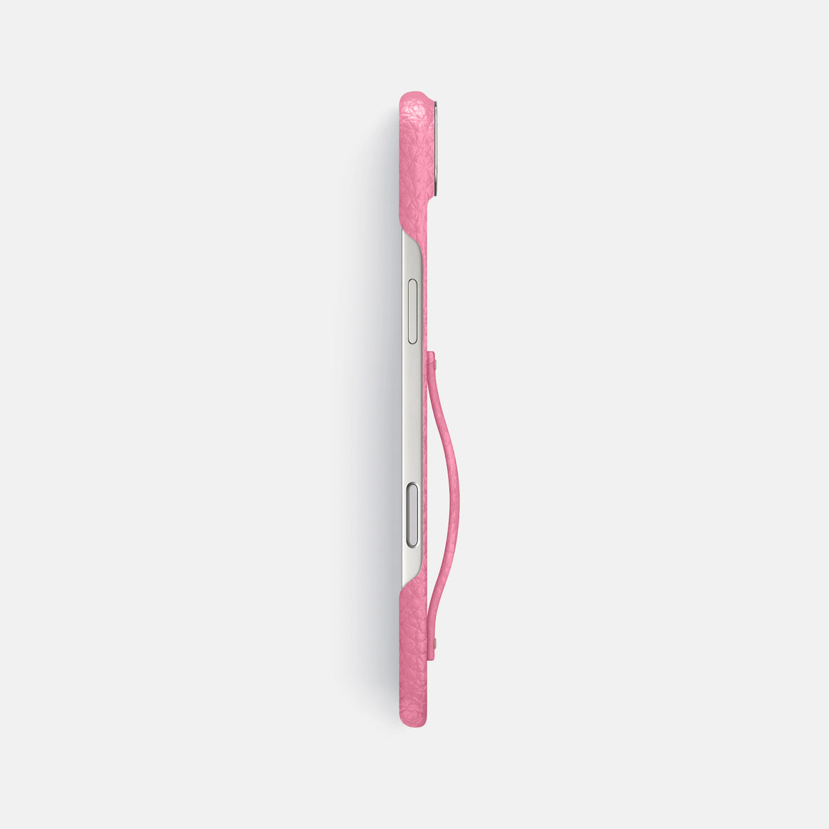 Finger Case For iPhone 17 Air In Calf -3 | Pink-Steel