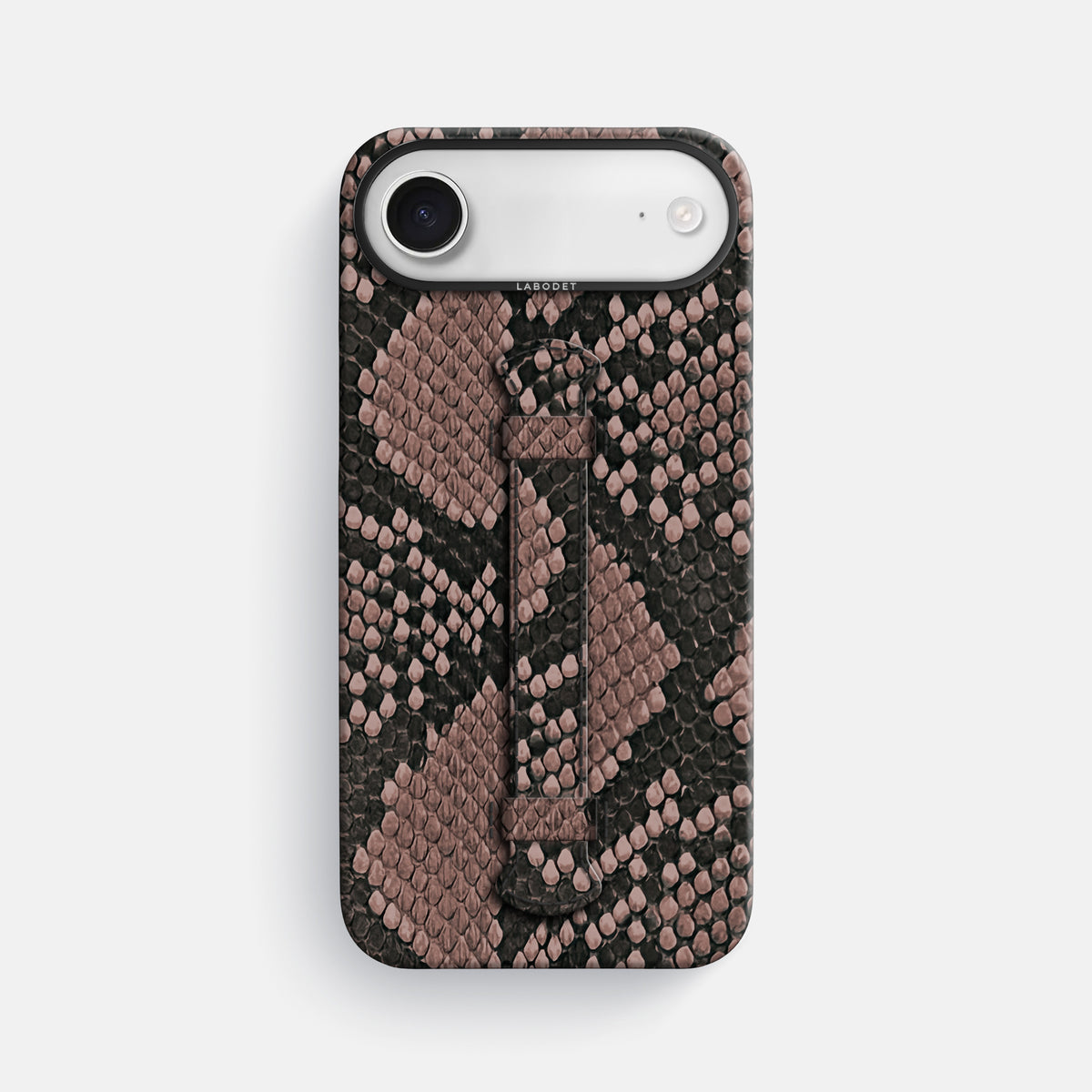 Center Handle For iPhone 17 Air In Deluxe Python -1 | Mahogany-Brown-Black