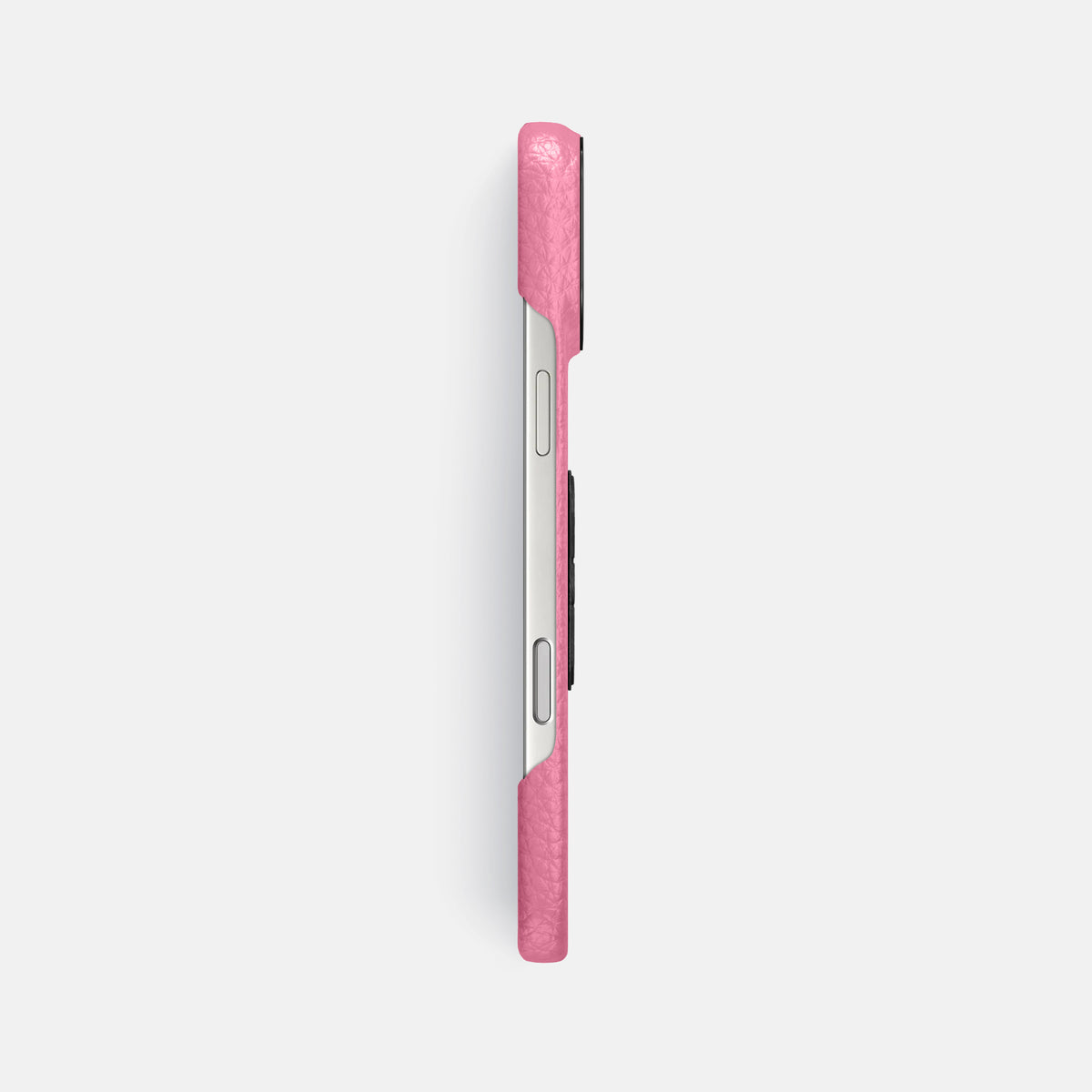 Classic Case With Carbon Skull For iPhone 17 Pro Max In Calf -3 | Pink-Black